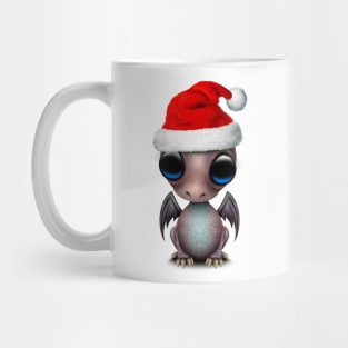 Christmas Dragon Wearing a Santa Hat Mug